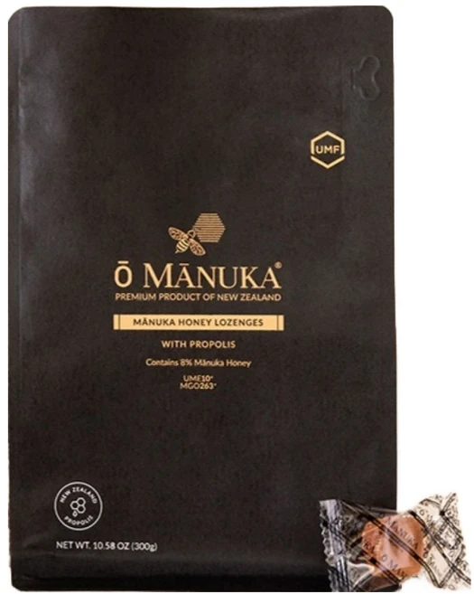 오마누카 마누카꿀 프로폴리스 로젠지 엠쥐오 263+ 캔디, 300g, 1개 - 쿠팡