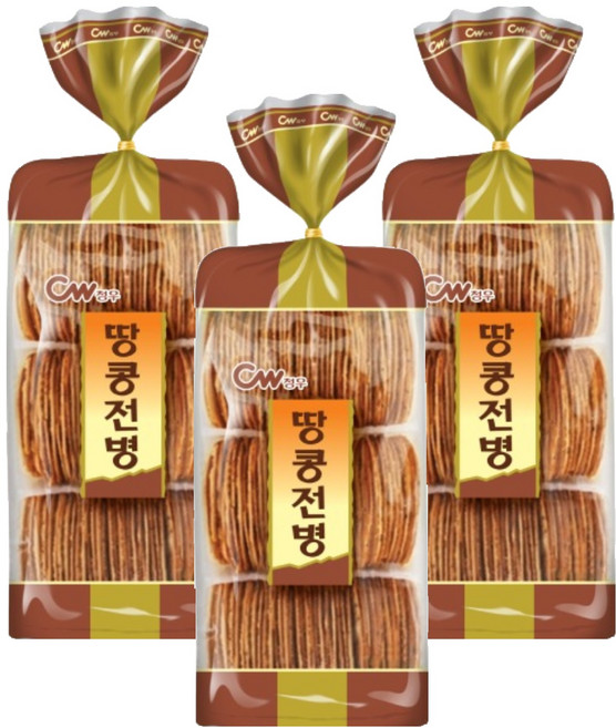 청우식품 땅콩전병, 320g, 3개