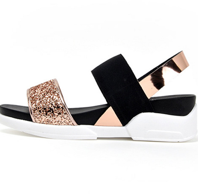 잭앤질 여성용 글리터 밴드 샌들 J7204P