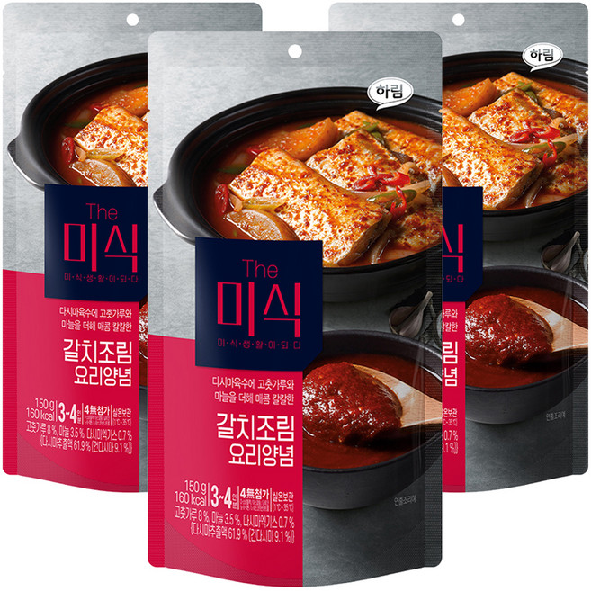 더미식 갈치조림 양념, 150g, 3개