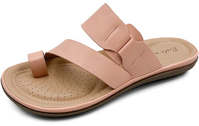 라블 여성용 얼그레이 쿠션 슬리퍼