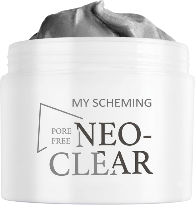 MY SCHEMING 我的心機 火山礦物平衡淨膚黑泥膜, 1罐, 1入