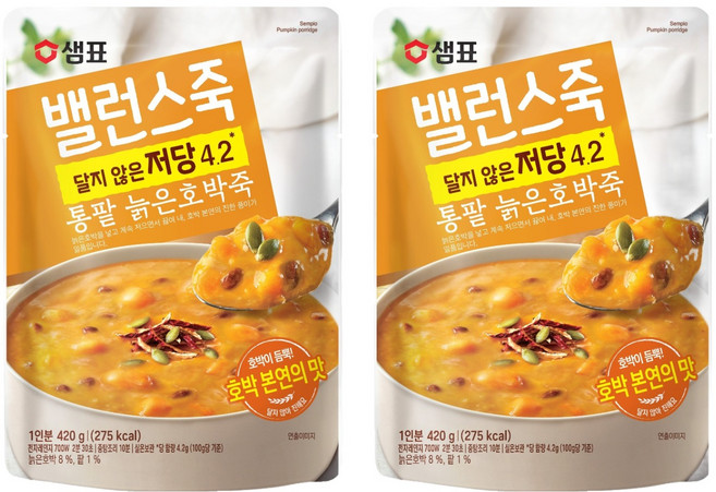 Sempio 膳府 即食紅豆老南瓜粥, 420g, 2包