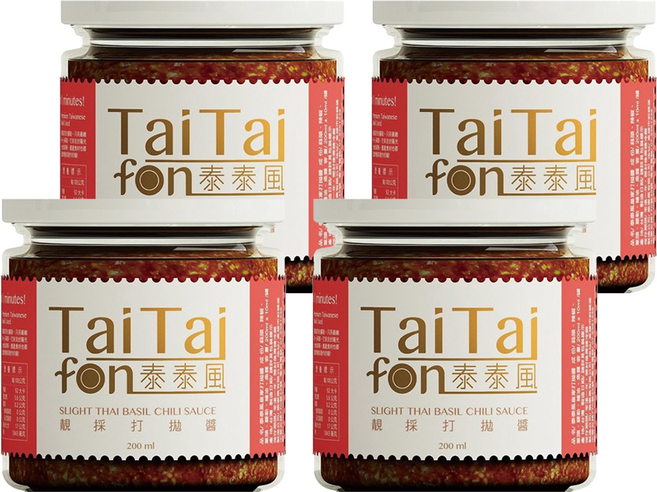 TaiTaifon 泰泰風 靚採打拋醬, 200g, 4罐