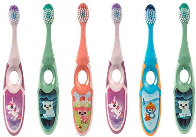 조르단 스텝 2단계 유아칫솔, 랜덤발송, 1개입, 6개