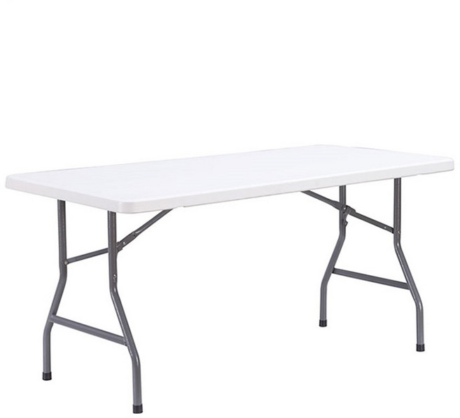 오에이데스크 브로몰딩 야외테이블 일자형 1520, 화이트