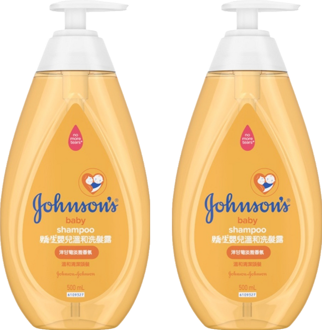 Johnson's 嬌生 嬰兒溫和洗髮露 洋甘菊淡雅香氛, 500ml, 2瓶