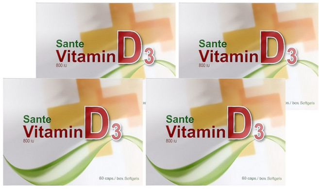 善得 維生素D3, 60顆, 4盒