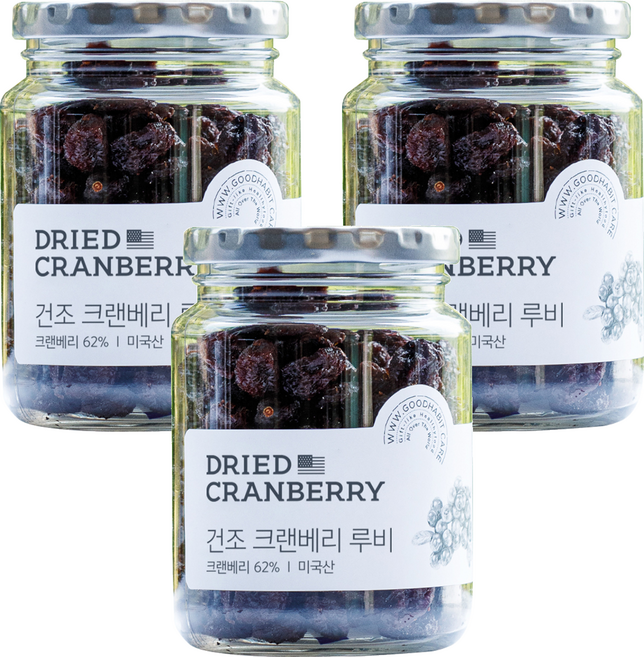 착한습관 건크랜베리, 200g, 3개