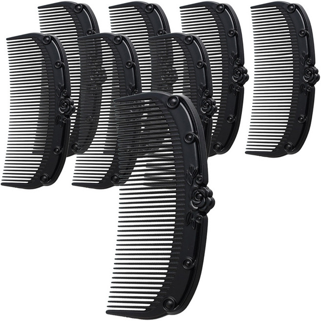 세븐스타 라비나 일자빗 대형, 블랙, 8개