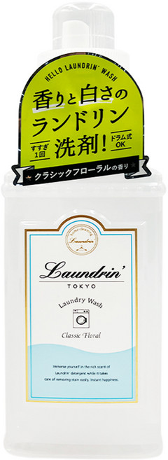 Laundrin' 朗德林 香水濃縮洗衣精 經典花香, 410ml, 1瓶