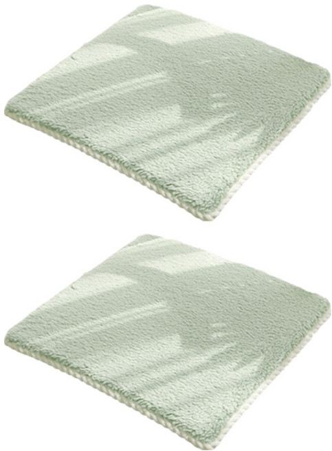 마켓피오 심플컬러 미끄럼방지 사각형 방석 2p