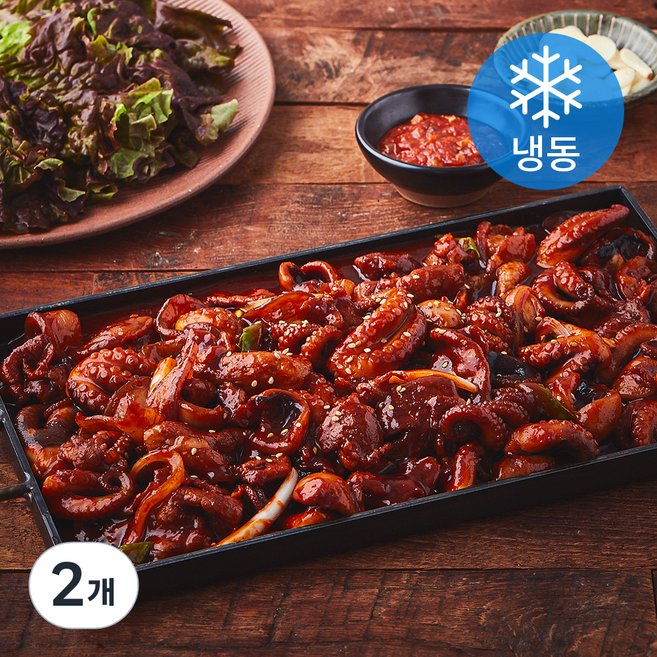 우주 쭈꾸미 흑돼지볶음 (냉동), 1kg, 2개