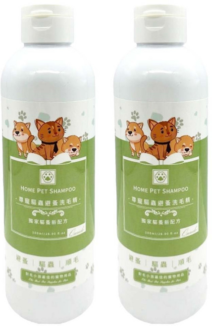 QUNDO 康朵 尊寵驅蟲避蚤洗毛精 500ml, 2個, 1個裝