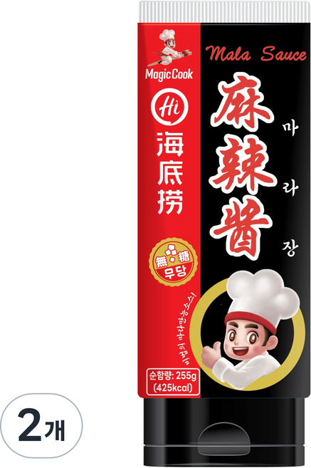 하이디라오 마라장 튜브형 만능소스, 2개, 255g