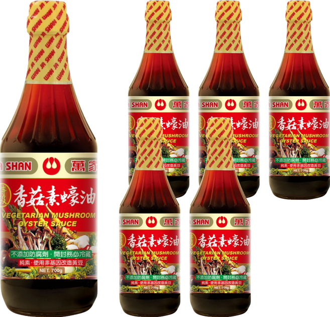 萬家香 特級香菇素蠔油, 700g, 6瓶
