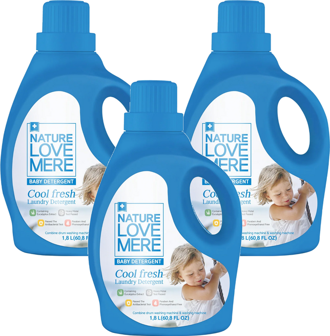 NATURE LOVE MERE Cool Fresh 嬰兒洗衣精, 1.8L, 3瓶
