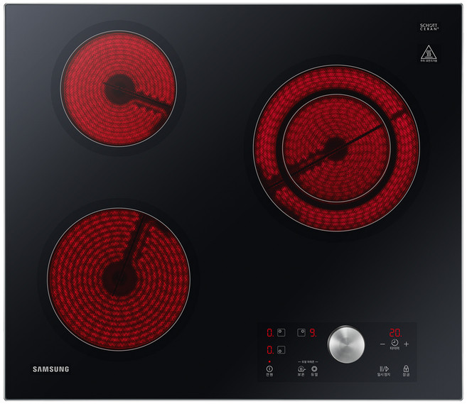삼성전자 전기레인지 라디언트 3구 방문설치, NZ63K1520CK, 빌트인