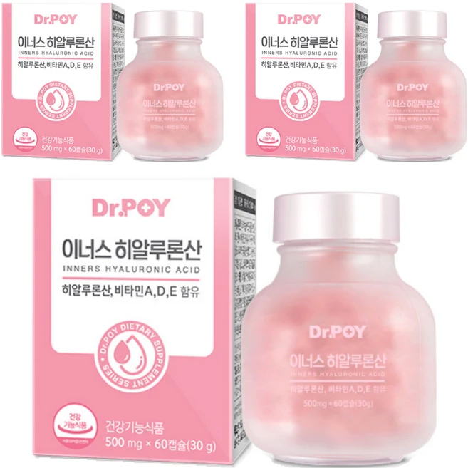 닥터포이 이너스 히알루론산 30g, 60정, 3개 - 쿠팡