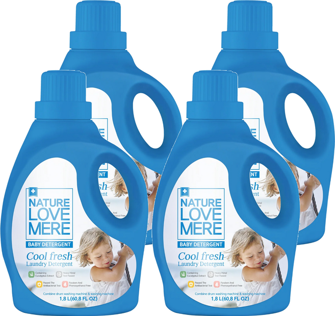 NATURE LOVE MERE Cool Fresh 嬰兒洗衣精, 1.8L, 4瓶
