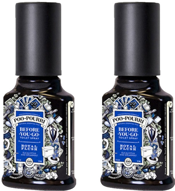 푸리 로열 플러쉬 화장실 탈취제 본품, 59ml, 2개