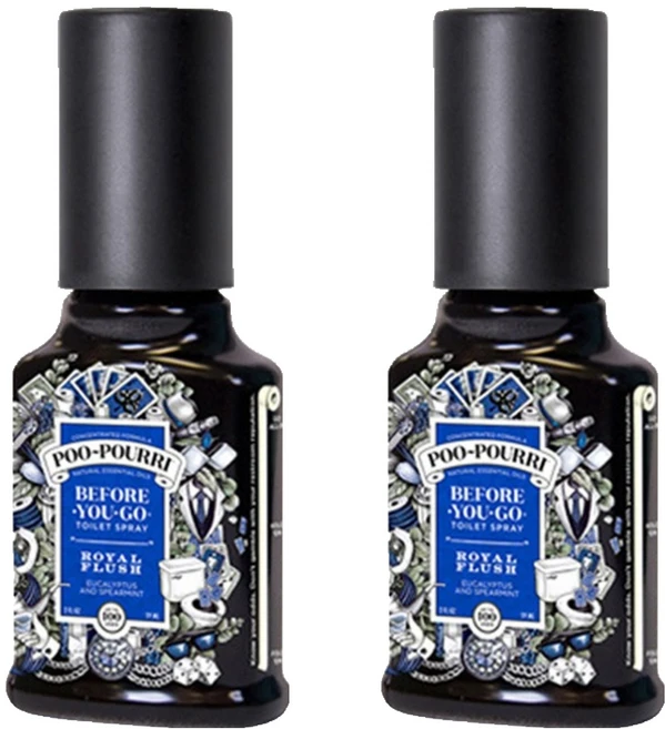 푸리 로열 플러쉬 화장실 탈취제 본품, 59ml, 2개 - 쿠팡