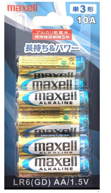 MAXELL 台灣公司貨 鹼性3號, 1組, 10個