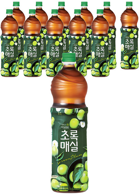 초록매실 PET, 1.5L, 12개