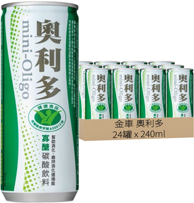 金車 奧利多 碳酸飲料, 240ml, 24罐