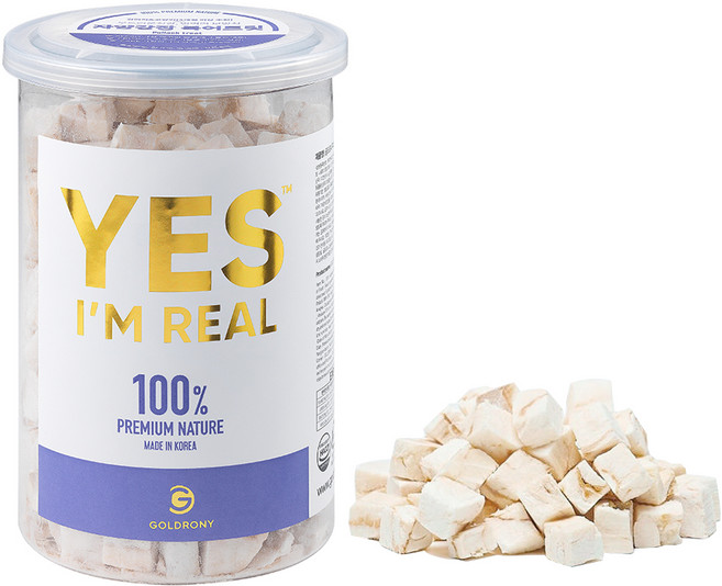 골드로니 반려동물 예스아임리얼 프리미엄 수제 건조간식, 북어트릿, 70g, 1개