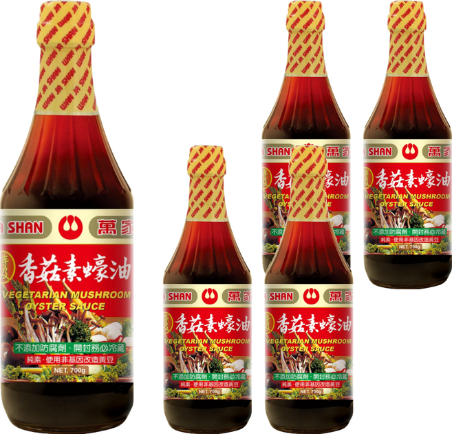萬家香 特級香菇素蠔油, 700g, 5瓶