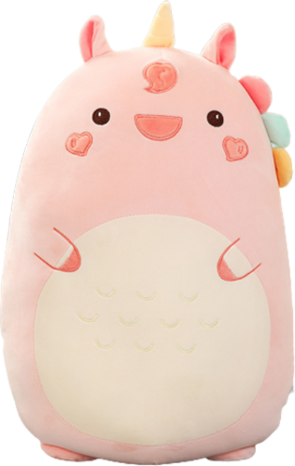 네이처타임즈 동글 캐릭터 봉제인형 유니콘, 혼합색상, 80cm, 1개