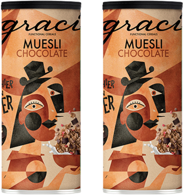 그라시 뮤즐리 초코 시리얼, 500g, 2개