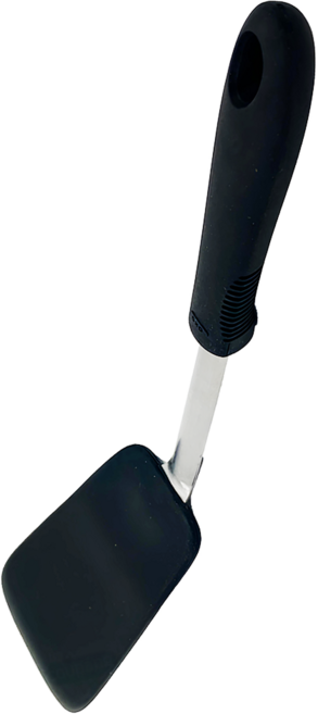 OXO 好好握彈性矽膠鍋鏟 黑色 芝麻, 1支