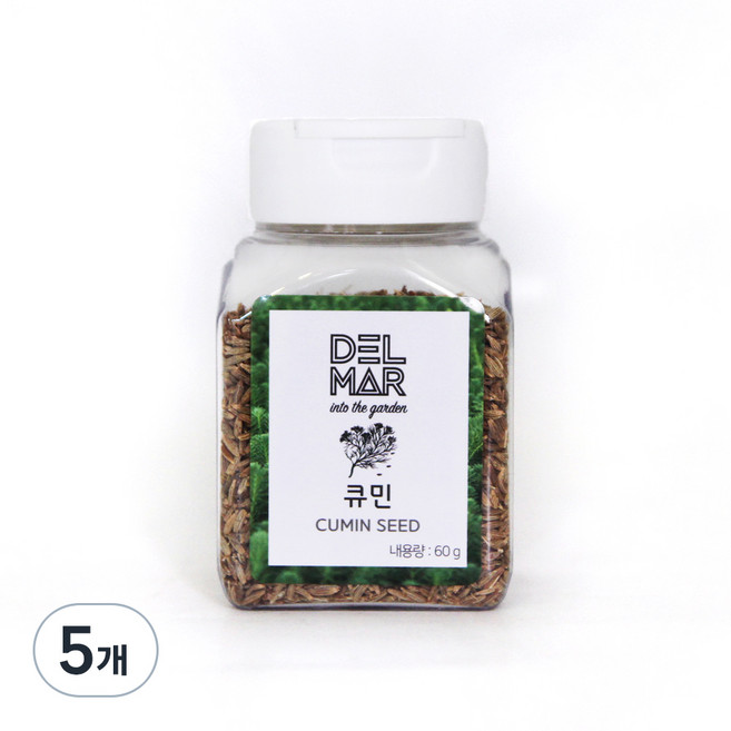 딜리셔스마켓 천연향신료 큐민씨드 소형, 60g, 5개