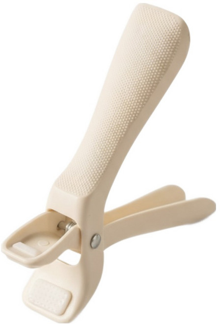 라임리빙 미끄럼 방지 냄비 집게 화이트, 1개