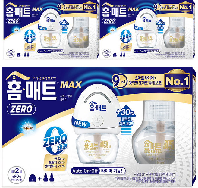 홈매트 리퀴드 알파 플러스 모드형 모기 훈증기 + 리필 2p, 29ml, 3세트