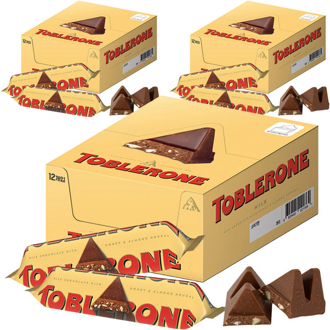 토블론 스위스 밀크 초콜렛, 35g, 36개