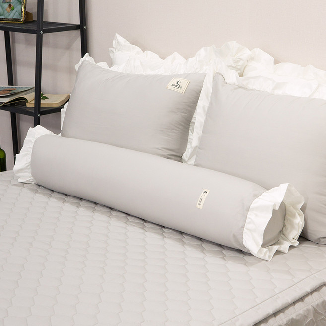 스누즈 고급순면 사계절 라떼 바디필로우, 라이트그레이