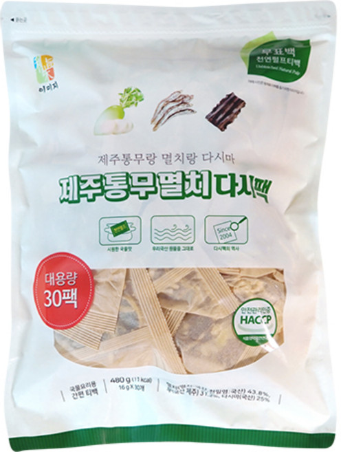 석하 제주 통무 멸치 다시팩, 480g, 1개