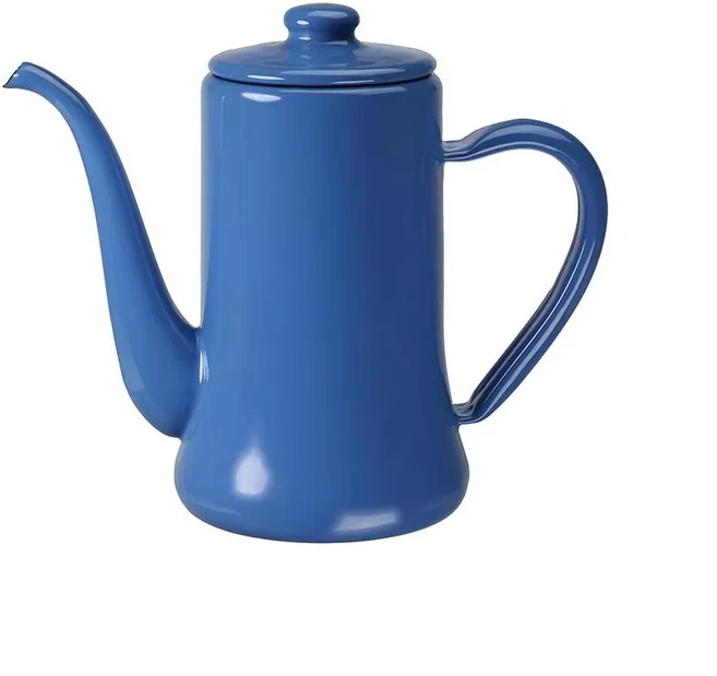 TSUKI-USAGI 月兔印 Slim經典系 日製細口琺瑯手沖壺, 海軍藍, 1.2L, 1個