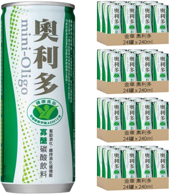 金車 奧利多 碳酸飲料, 240ml, 96罐