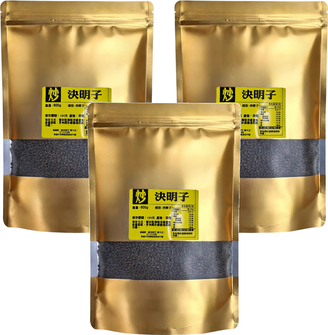 蔘大王 炒決明子, 600g, 3包, 6份