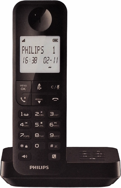 PHILIPS 飛利浦 來電顯示無線電話 原廠保固, D2752B, 1組