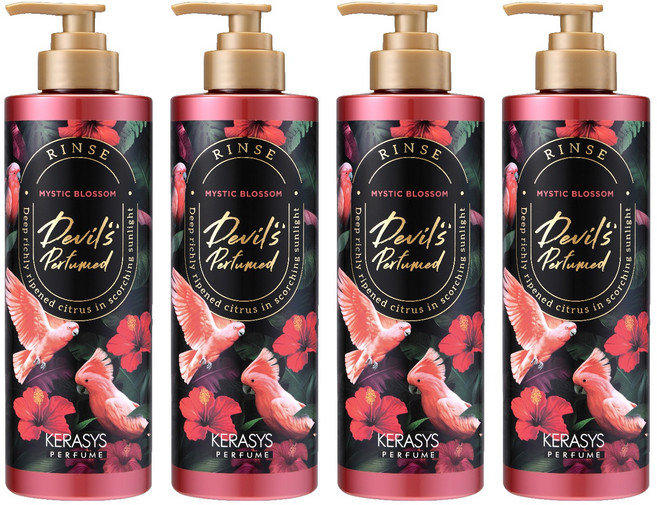 케라시스 데빌스 퍼퓸 시즌2 린스 미스틱 블라썸, 4개, 500ml