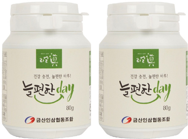 금산인삼협동조합 리얼진 늘편한 day 800p, 80g, 2개
