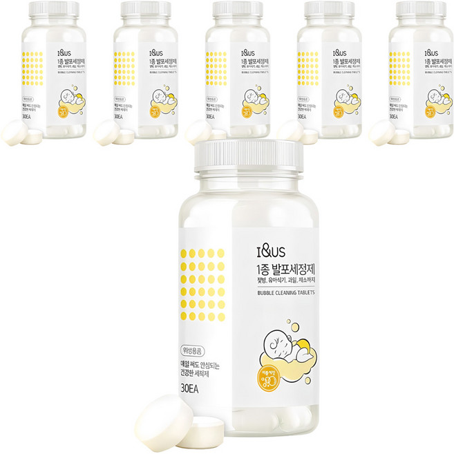 아이앤어스 1종 발포세정제 30p, 120g, 6개