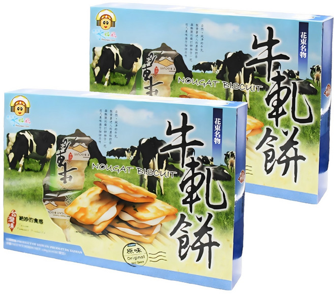 東方水姑娘 牛軋糖蘇打餅, 126g, 2盒