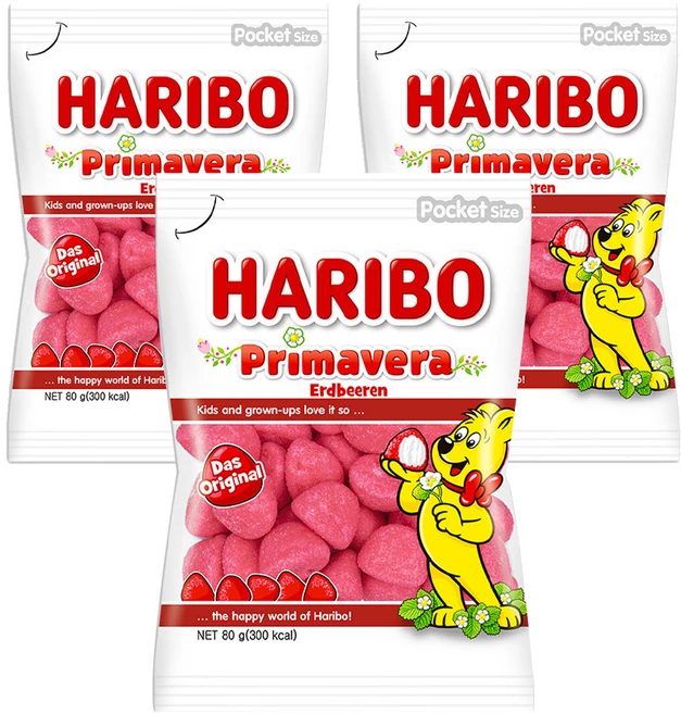 하리보 프리마베라 젤리, 80g, 3개 - 쿠팡