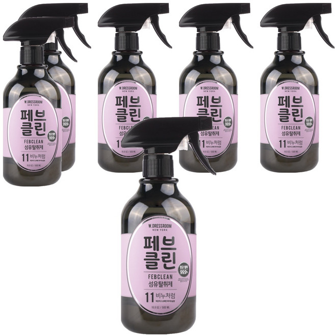 W.DRESSROOM 多麗絲 除臭持久香氛噴霧 No.11淡雅皂香, 500ml, 6瓶